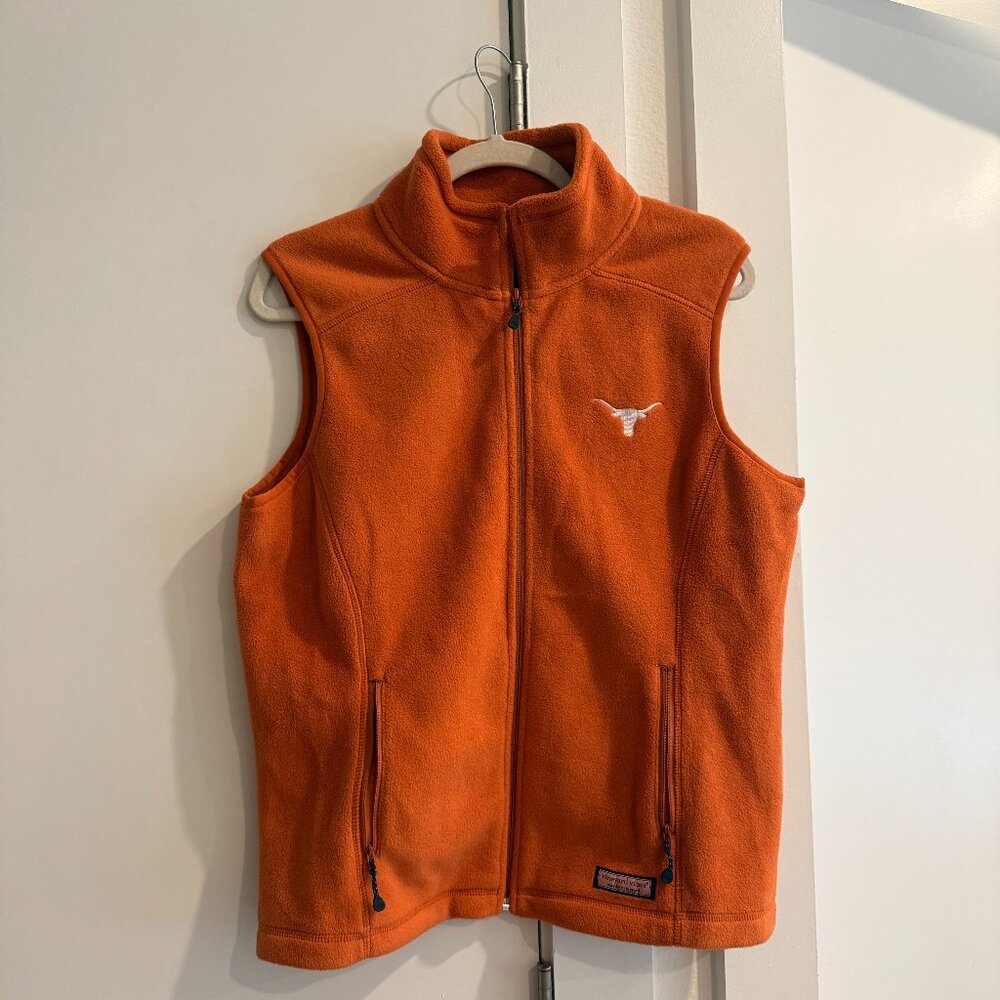 Women's Burnt Orange Vineyard Vines Longhorns Vest (Size Medium)